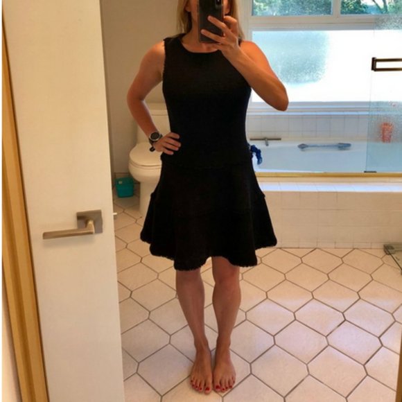 LIKELY Black Tweed Tiered Fit and Flare Dress - Picture 6 of 6